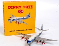 Lot 1973 - Dinky Toys, 706 Vickers Viscount Airliner,...
