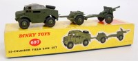 Lot 1985 - Dinky Toys, 697 25-pounder field gun gift set...
