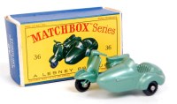 Lot 2301 - Matchbox No.36 Lambretta Motor Scooter and...