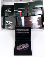 Lot 2562 - Minichamps 1/43rd Bentley Boxed Diecast Group,...