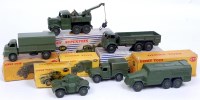 Lot 1992 - Dinky Toys Boxed Military Diecast group, 6...