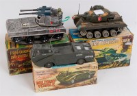 Lot 3213 - Tinplate Plastic and Battery Operated Military...