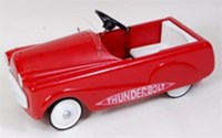 Lot 3268 - Tri-ang, pressed steel Thunderbolt pedal car,...