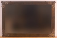 Lot 252 - An Arts & Crafts brass framed bevelled...