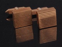 Lot 74 - A pair of contemporary heavy 9ct gold gents...