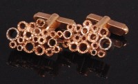 Lot 75 - A pair of contemporary gents 9ct gold...