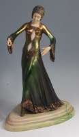 Lot 6 - After Demetre Chiparus - A large patinated...