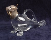 Lot 10 - A late 20th century silver topped and clear...