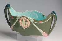 Lot 22 - An Austrian Art Nouveau painted and glazed...