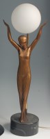 Lot 37 - An Art Deco style freestanding table lamp, in...
