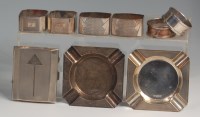 Lot 49 - A collection of various Art Deco silver engine...