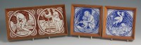 Lot 121 - A pair of late 19th century Mintons blue and...