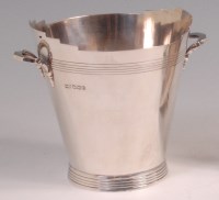 Lot 138 - An Art Nouveau silver twin handled ice bucket...