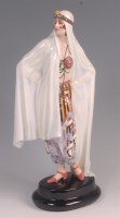 Lot 151 - An Art Deco Goldscheider painted and glazed...