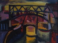 Lot 164 - Frank Frith Milward (1906-1982) - Urban canal...