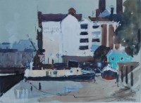 Lot 165 - John Tookey (b.1947) - The Thames at Chelsea,...