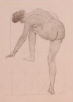 Lot 221 - Augustus Edwin John (1878-1961) - Female nude,...