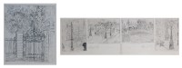 Lot 227 - Joanne Isaac - Fitz Randolph Gate, etching,...