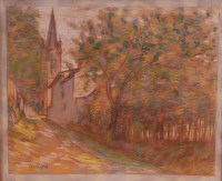Lot 243 - Adrian Godien (Fr.1873-1949) - Street scene...