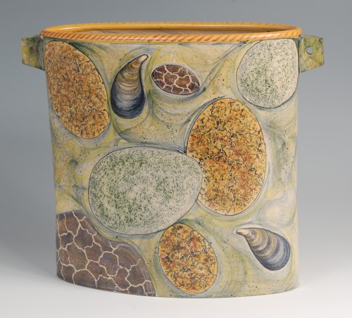 Lot 30 - An Adrian Brough (b.1962) painted and glazed...