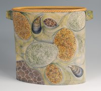 Lot 30 - An Adrian Brough (b.1962) painted and glazed...