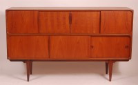 Lot 258 - A large 1960s Danish teak sideboard by Steam...