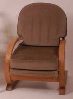 Lot 263 - A 1930s Heal's of London beech cantilever...