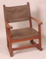 Lot 264 - An early 20th century Brynmawr oak low open...
