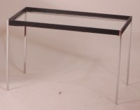 Lot 279 - A 1960s chrome framed leather clad and glass...