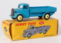 Lot 1933 - Dinky Toys, 412 Austin Wagon, blue body with...
