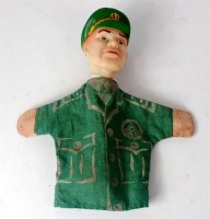 Lot 3171 - Dan Dare glove puppet vinyl head with cloth...