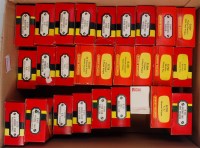 Lot 1067 - 27 boxed Hornby wagons and vans (NM-BGNM),...