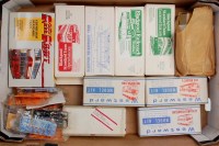 Lot 1088 - Tray containing 4 metal bus and 5 plastic tram...