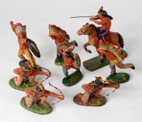 Lot 1223 - Elastolin, Germany, composition Indians figure...