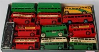 Lot 1935 - Dinky Toys, public transport playworn group to...