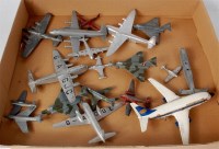 Lot 1942 - Dinky Toys, playworn aircraft group, 18...
