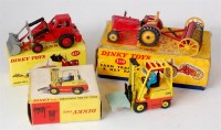 Lot 1946 - Dinky Toys, playworn and repainted boxed group...