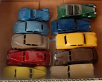 Lot 1948 - Dinky Toys, repainted and playworn diecast...