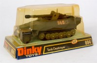 Lot 1959 - Dinky Toys, 694 Hanomag tank destroyer, grey...