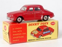 Lot 1968 - Dinky Toys, 268 Renault Dauphine Minicab, red...