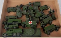 Lot 1973 - Dinky Toys, playworn military group to include...