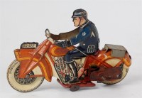 Lot 3127 - Mettoy, UK, tinplate and clockwork police...