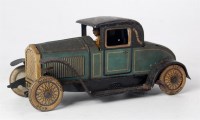 Lot 3130 - Tipp Co, tinplate and clockwork saloon car,...