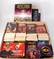 Lot 3147 - 50+ Star Trek related hardback and softback...