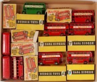 Lot 2502 - Budgie and Morestone double decker bus group...