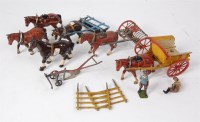 Lot 1281 - Britains, lead hollowcast farming group to...