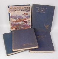 Lot 1508 - 5x 1940s aircraft hardback books to include;...
