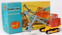 Lot 1606 - Corgi Toys, 1128 Priestman 'cub' shovel,...