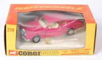 Lot 1626 - Corgi Toys, 274 Bentley T series, bright pink...