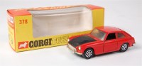 Lot 1630 - Corgi Toys, 378 MGC GT competition model, red...